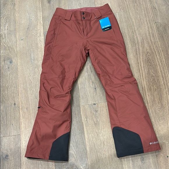 Columbia Women's Rust and Black Ski Pants - Picture 1 of 4